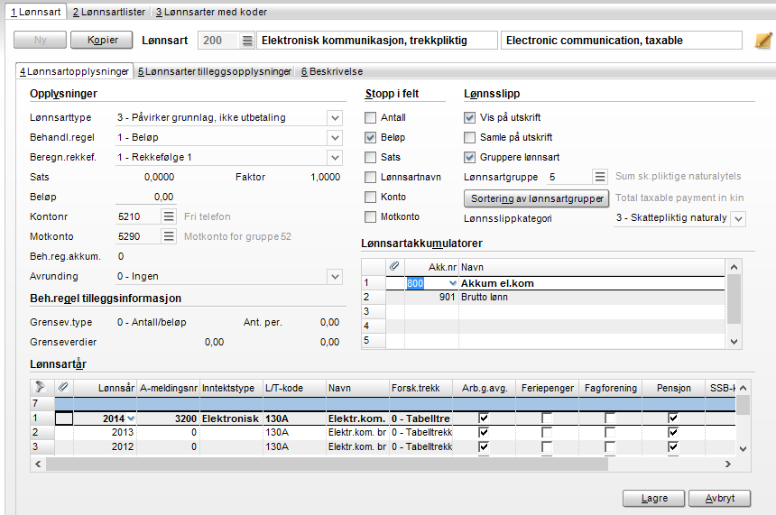 Lønnsopplysningsplikt Dekning av utgifter vedrørende elektronisk kommunikasjon er innrapporteringspliktig, jf ligningsloven.