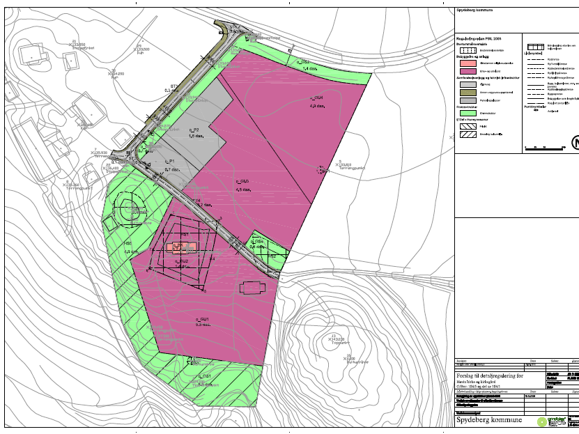 Spydeberg kirke med kirkegård Reguleringsplan