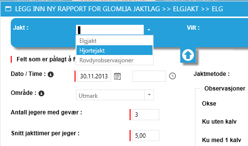 Rapportering Rapportering av sette og skutte dyr gjøres vis SMS (se egen veiledning,) eller via internett på www.viltrapporten.no eller på m.viltrapporten.no (spesielt tilpasset for smarttelefon).