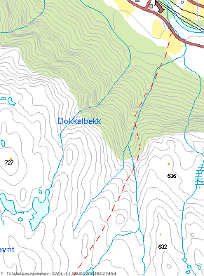 10. Frøylandsbekken. Langs R-45 ca.2km fra kaien finner vi Dirdal Veimuseum på høyre siden av veien (høyde 20m). Bak dette går en kjerrevei litt oppover.