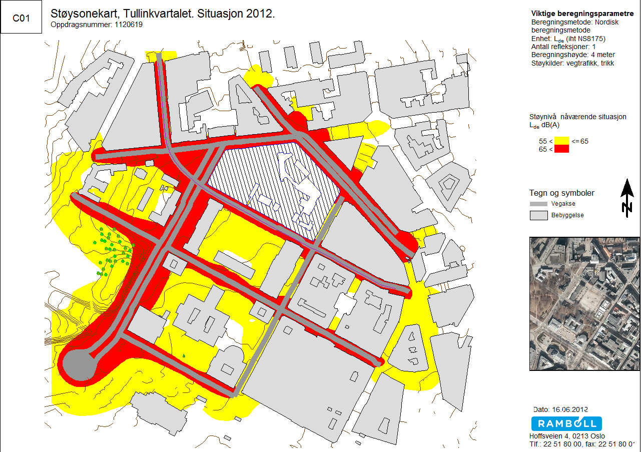 Saksnr: 201200848-88 Side side 34 av 115 Støy Det er utarbeidet en rapport for støyforholdene i området.