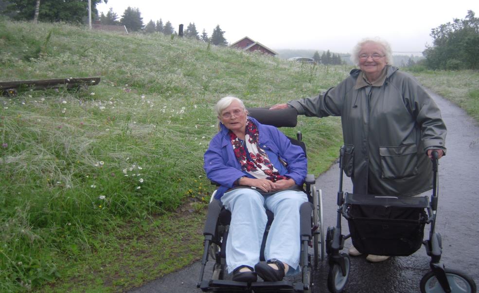 Dårlig vær gjorde lite når vi var en gjeng med godt humør og når vertskapet på Finnerud møtte oss med fyr i peisen, markblomster på bordet og nydelig lukt av nystekte vafler.