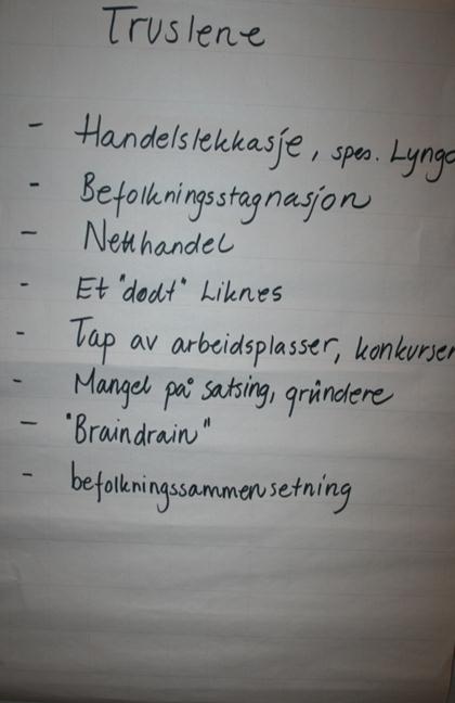 Presentasjon av gruppearbeid i felles forum Gruppene presenterer de viktigste perspektiver fra gruppearbeidet med SWOT Med særlig vekt på