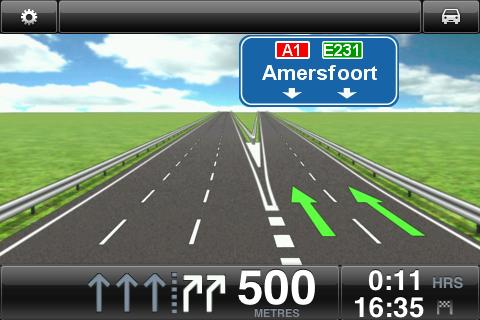 Avansert kjørefeltguide Om avansert kjørefeltguide TomTom app hjelper deg med å forberede avkjøring fra motorvei og trafikkmaskiner ved å vise hvilket kjørefelt du bør kjøre i.