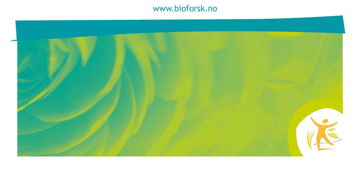 Bioforsk Rapport Bioforsk Report Vol. 9 Nr.