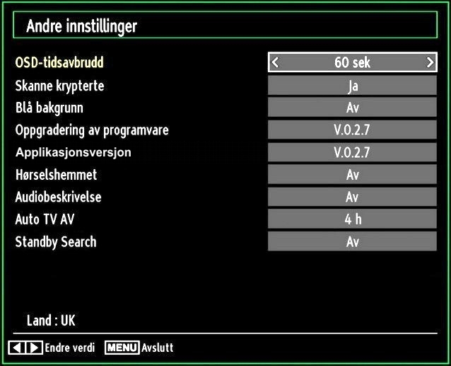 for å formatere harddisken. Velg NEI og klikk OK for å avbryte. Påse at du tar sikkerhetskopi av viktige opptak for du formateree USB-disken. Harddiskinfo Merk Harddisk-info ved å bruke eller.