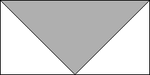 Del 2 Del 2: Rektangel med skjæremål 11,5 x 4 cm (4,5 x 1,5 inch) Del 3: Del 3 1 rektangel 11,5 x 6,5 cm (4,5 x 2,5 inch) 2 kvadrater 6,5 x 6,5 cm (2,5 x 2,5 inch) Kvadratene sys som hurtighjørner på