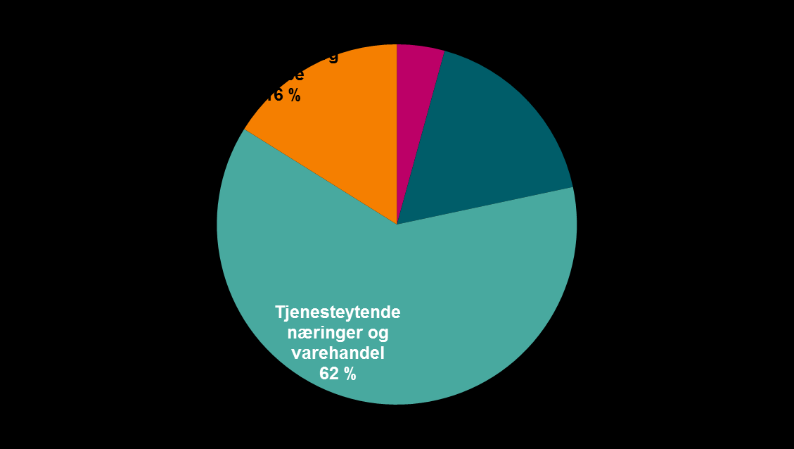 Alle næringer Transport, lagring Overnatting, servering Informasjon, kommunikasjon Teknisk tj.