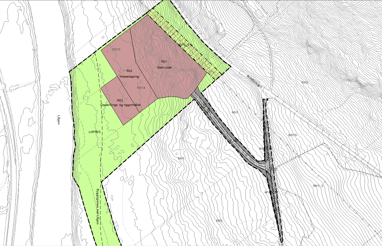 Planbeskrivelse for reguleringsendring Dovre Steintak Plan-id 05110078 Oppdragsnr.: 5147307 Dokument nr.: 003 Revisjon: 3 Planforslag endring av adkomst 3.