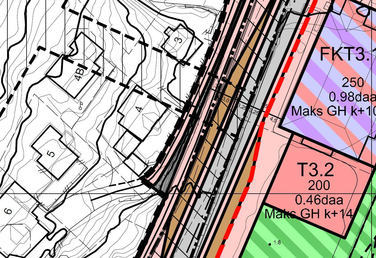 DETALJREGULERINGSPLAN VESTERBUKT - PLANBESKRIVELSE 34 Rekkefølgekrav planforslag detaljregulering: Før det kan utstedes ferdigattest til ny bebyggelse innen felt FKT3.1 eller T3.2 skal o_gk3.