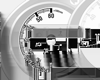 66 Instrumenter og betjeningselementer Varsellys, målere og kontrollamper Speedometer Les dette Under visse forhold (for eksempel bratte nedoverbakker) kan bilens hastighet overstige den innstilte