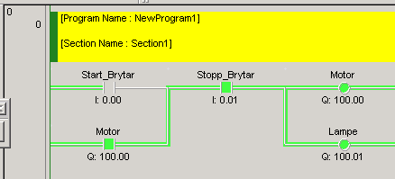 7.3 Kople CX-Designer sitt Test-Mode til CX-Simulator For no å kunne teste PLS-programmet, må starte CX-Designer i Test-Mode og kople saman med CXSimulator. 1. 2. 3. 4.