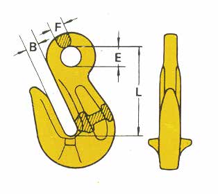 Kroker Kroker INNKORTINGSKROK INNKORTINGS KROK EXCEL GRADE 80 Eye grab hook Excel shortening clutch, grade 10 e Material :alloy steel, grade 10, quenched and tempered Safety factor :MBL equals 4 x