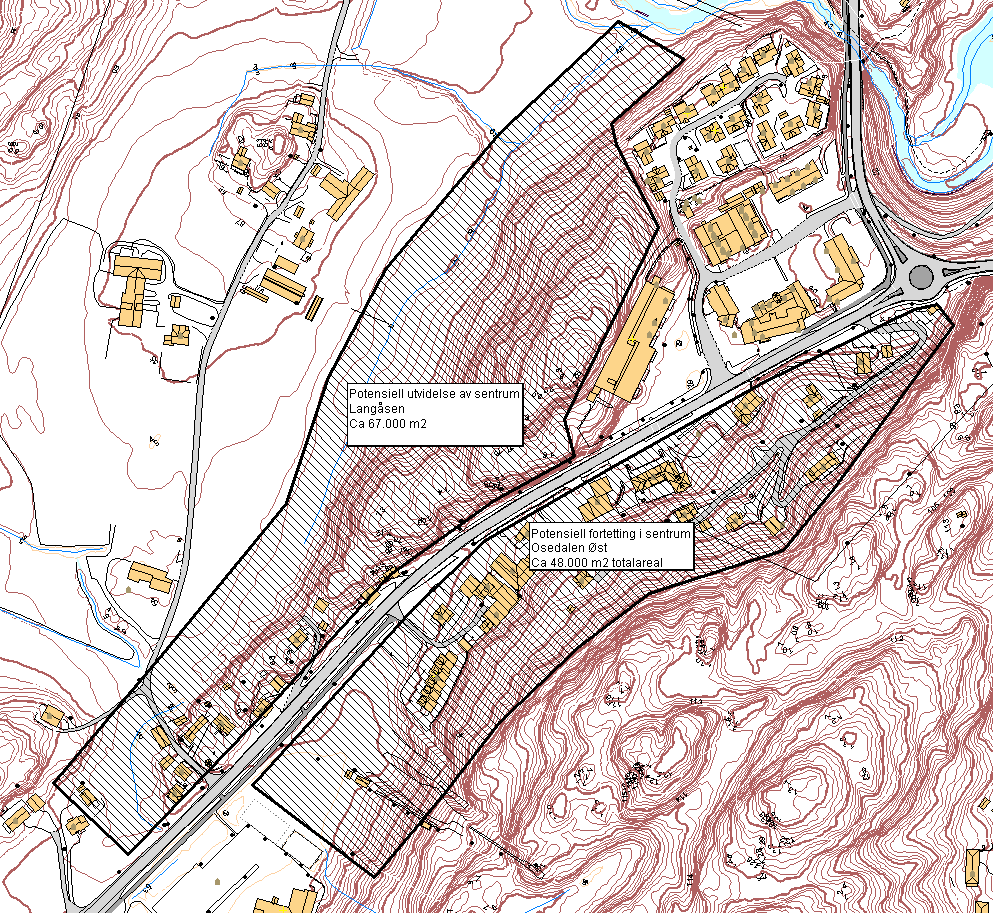 Andelen av kommunens befolkning som bodde nærmere enn 4 km fra Osedalen i 1983 var 23 %, og i dag er andelen økt til omtrent 50 % av kommunens innbyggere.