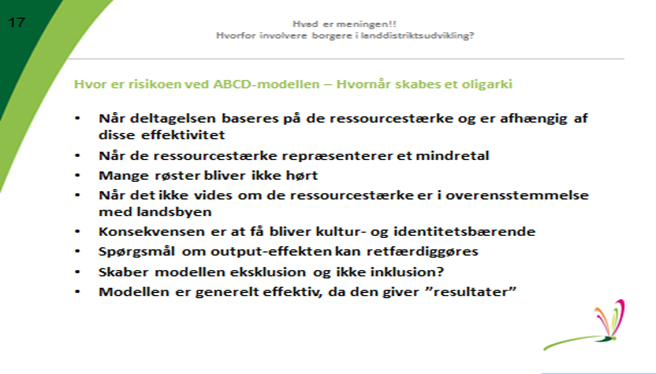 en lokal kulturbærende elite og give den magt. En i forvejen eksisterende elite kan få udbygget sin position.