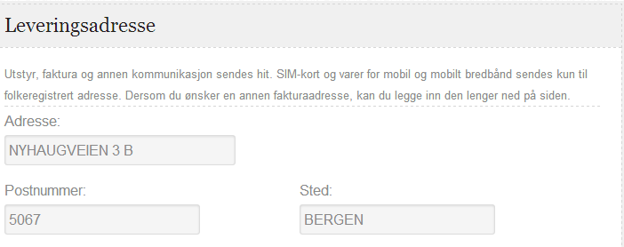 For å ivareta denne problemstillingen har KoKom forsøkt å opprette et abonnement som hadde forskjellig eier og bruker.