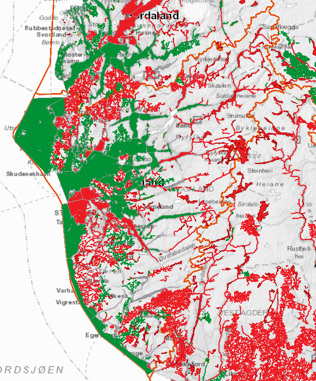 Sur nedbør og risiko i vassdrag For vassdragene bidrar sur nedbør til å dominere risikobildet sterkt i vannregionen.