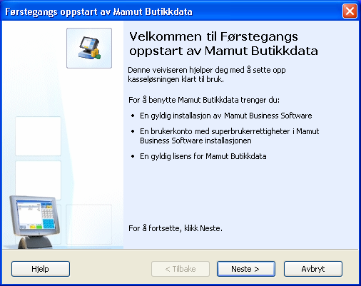 INSTALLASJON OG FØRSTEGANGS OPPSTART Førstegangs oppstart Du kan starte programmet via startmenyen i Windows.