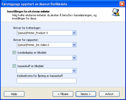 INTRODUKSJON TIL MAMUT BUTIKKDATA Kunde for kontantsalg Kontantsalgene kan registreres uten at kundens navn er kjent.