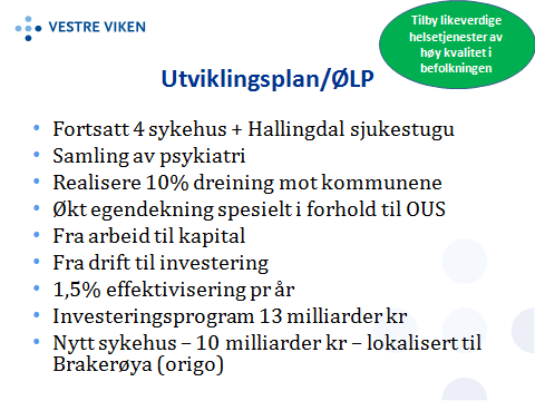 For å klare så store investeringer har det vært arbeidet med effektivisering av drift og frigjøring av midler til investering.