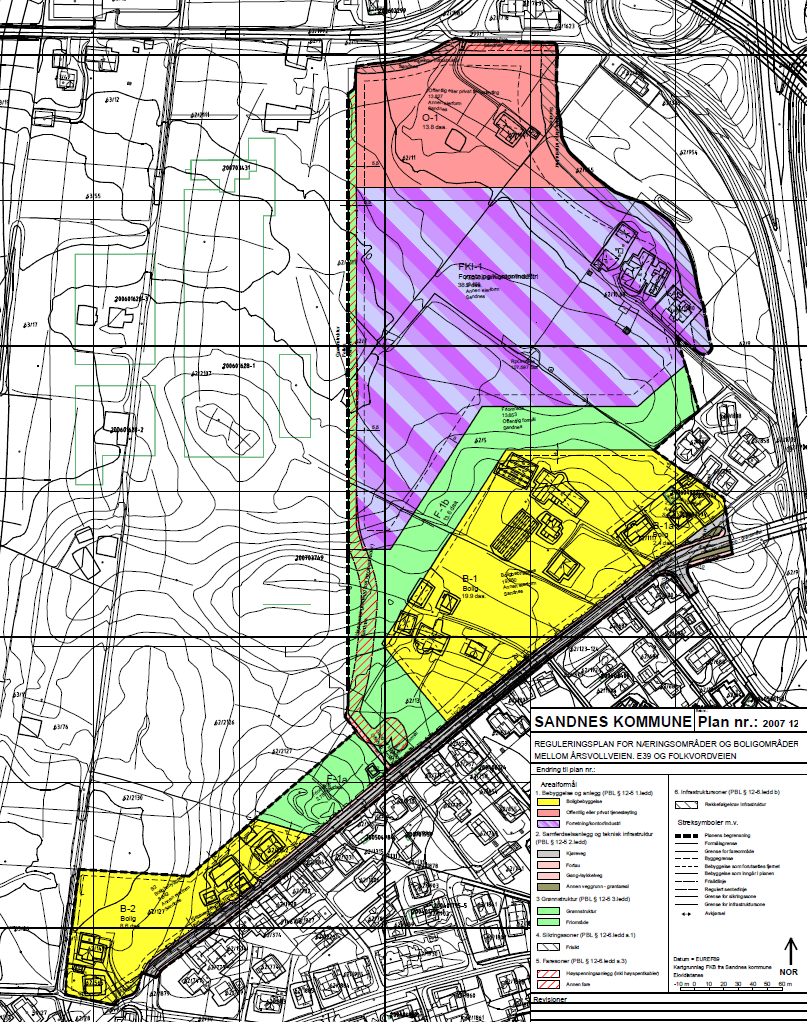 1 BAKGRUNN Det arbeides med detaljregulering av delfelt FKI-1 i plan 2007127 Stangeland ST02 i Sandnes kommune. Formålet med planen er etablering av forretning, kontor og industri.