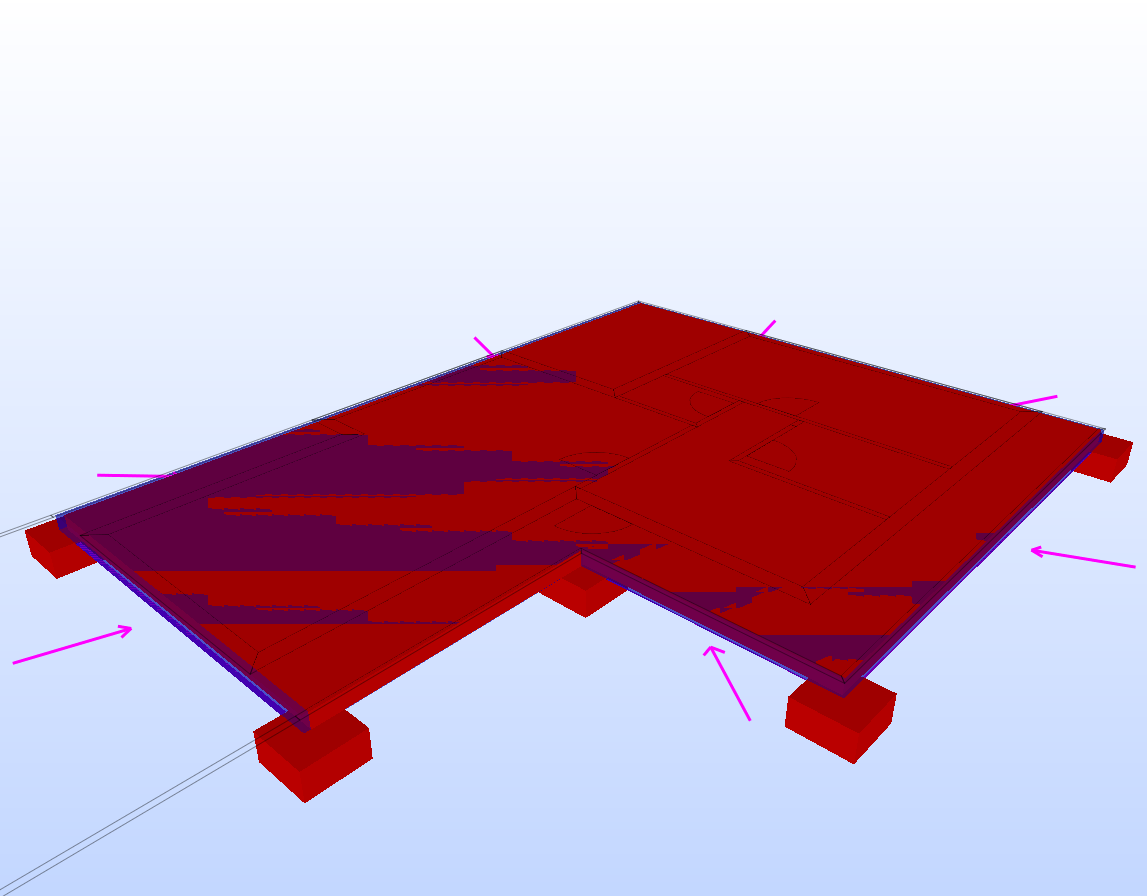 Structural model Object components, whose type are IPE-200 69055,