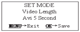 Figur c Figur 3 3.1.7 - Video lengde Denne parameteren stiller inn lengden på et video opptak etter hver bevegelse om registreres.