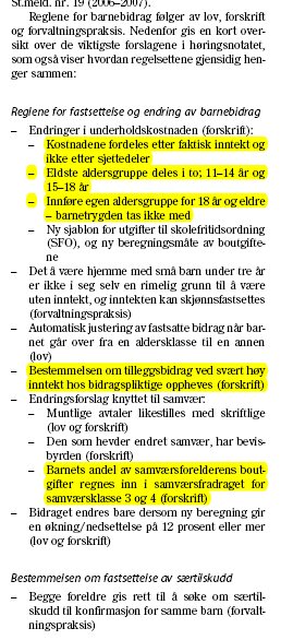 Bra i St.meld. 19/høringsnotatatet (forts.