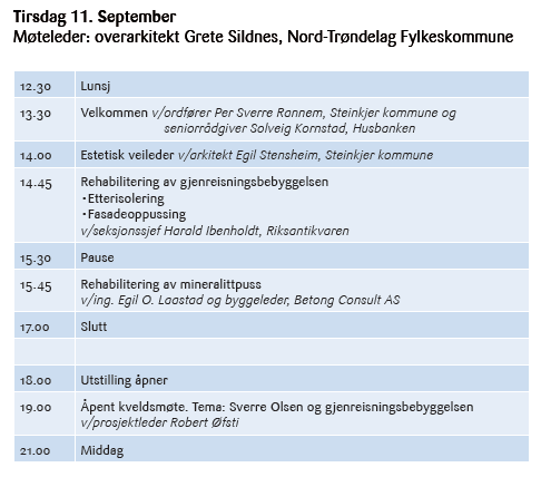 45 at seminarer skulle gå på omgang og at det første skulle være i Åndalsnes i februar 2007, mens det andre skulle være i Steinkjer i september.