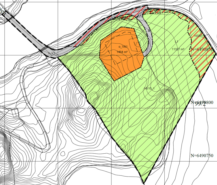 5.1 Kommunalt teknisk anlegg VA1 omfatter tomt til nytt renseanlegg med tilhørende manøvreringsareal og øvrige tekniske installasjoner.