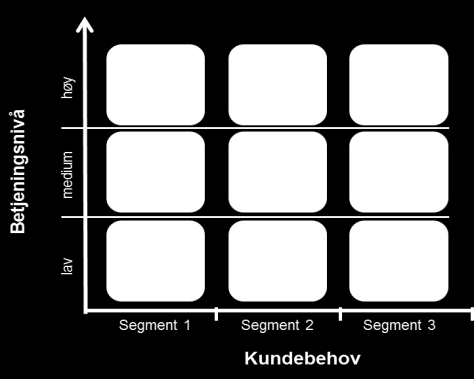 Kartlagt kundebehovene gjennom intervjuer og spørreundersøkelse Brukt statistisk analyse metoder for å identifisere behovssegmenter.