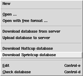 1.1.1. Nedlasting direkte som Nattcup- / Sprintcup-database utskrift done.