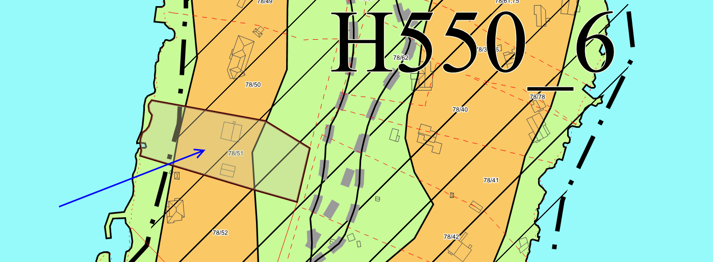 Kommuneplanens arealdel 2013-2025 I tillegg ligger eiendommen innenfor hensynssone H 550_6 (kommuneplanens bestemmelse 27-2 - bevaring av landskap).