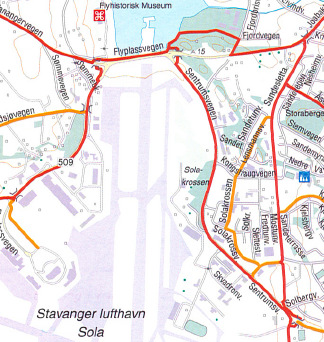 Figur 10 Sykkelruter Figur 11 Bussruter Området vil ha tilkomst fra vest/sentrumsvegen iht.