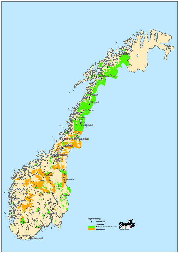 Eiendommene 27 000 km² av eiendommene i Sør-Norge er statsallmenning Fjellova (beite, seter, jakt, fangst og fiske) Statsallmenningsloven (virkesrettighetene) Reindriften