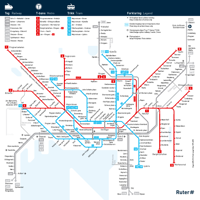 2.1 Stamlinjenett og betydningen for Ruter Selv om hovedegenskapene/kjennetegnene for stamlinjer er de samme uavhengig av hvor et slikt system eksisterer, vil det være noen egenskaper som skiller