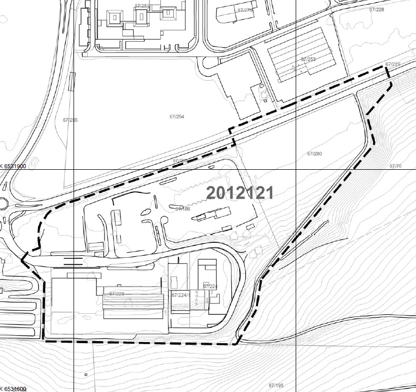 6 1 INNLEDNING 1.1 Hensikt og bakgrunn for utvidelse Forslag til detaljregulering plannr. 2012 121 Renovasjonsanlegg på gnr 67 bnr 280 m.fl.