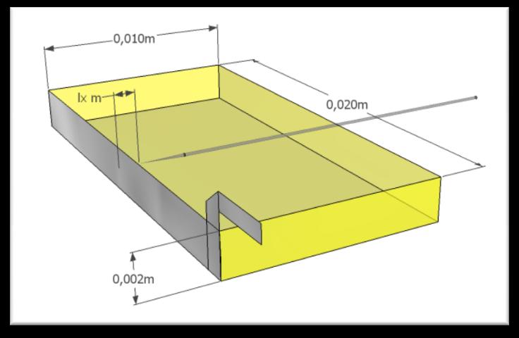 Metode Figur 14 viser en 3D modellering av et prøveobjekt med mål. Figur 14 - Prøveobjekt med mål 3.