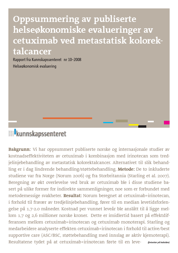 Bevacizumab og Cetuximab i