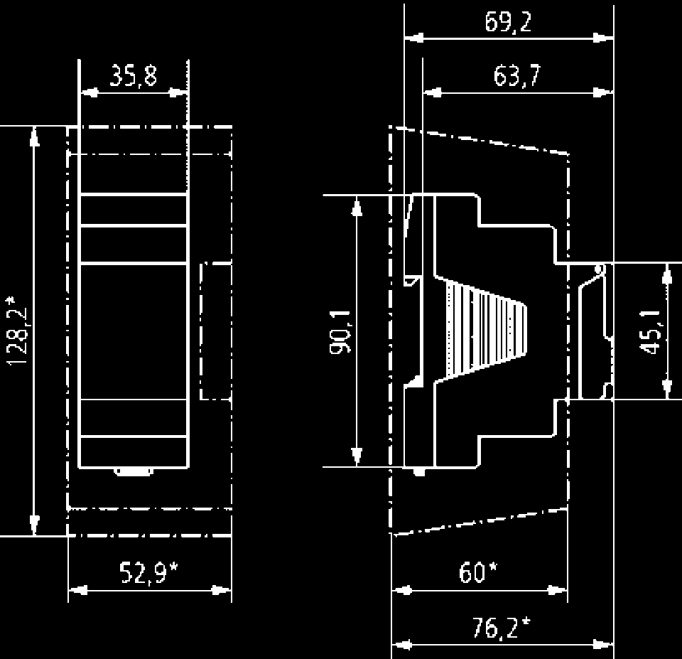 Digitale Timere med ukesprogram, for skinne, TSDW1CO, TSDW2CO Fjær klemmer Tekst basert veiledning I display 56 minne plasser grensesnitt for minnebrikke (PC programmering) 10 års batteri back-up