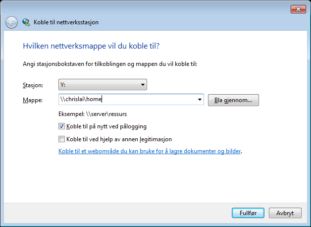 Metode 3: Bruk Windows Explorer. Brukerveiledning for Synology RackStation 1 Åpne et Windows utforsker-vindu og velg Verktøy > Koble til nettverksstasjon for å vise Koble til nettverksstasjon-vinduet.