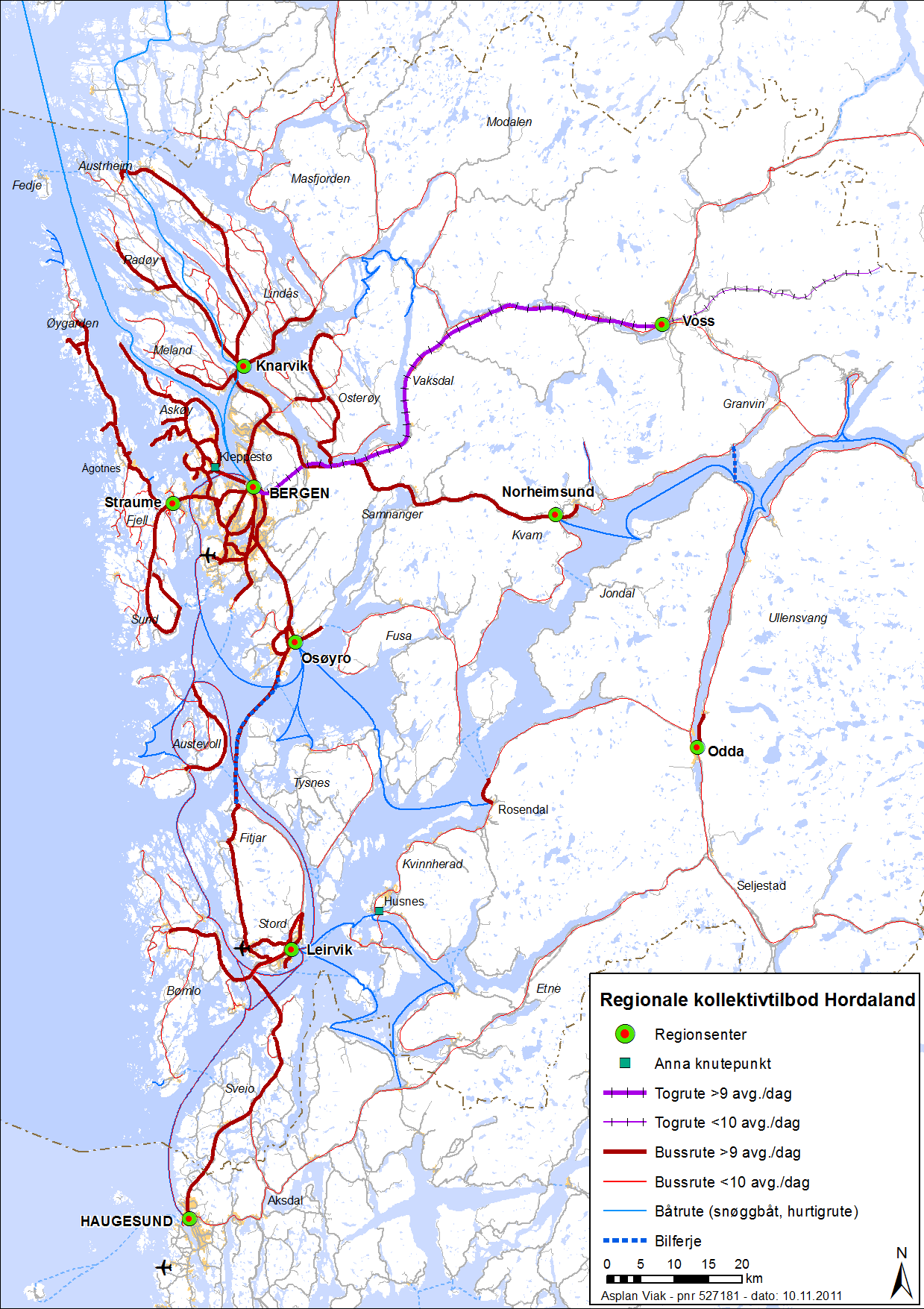 Regional Transportplan Hordaland 73 Figur 5.