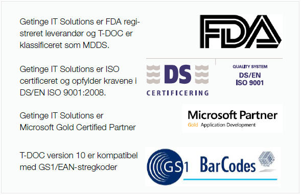 9001:2008 Certified. Utviklet fra kundebehov siden 1996.