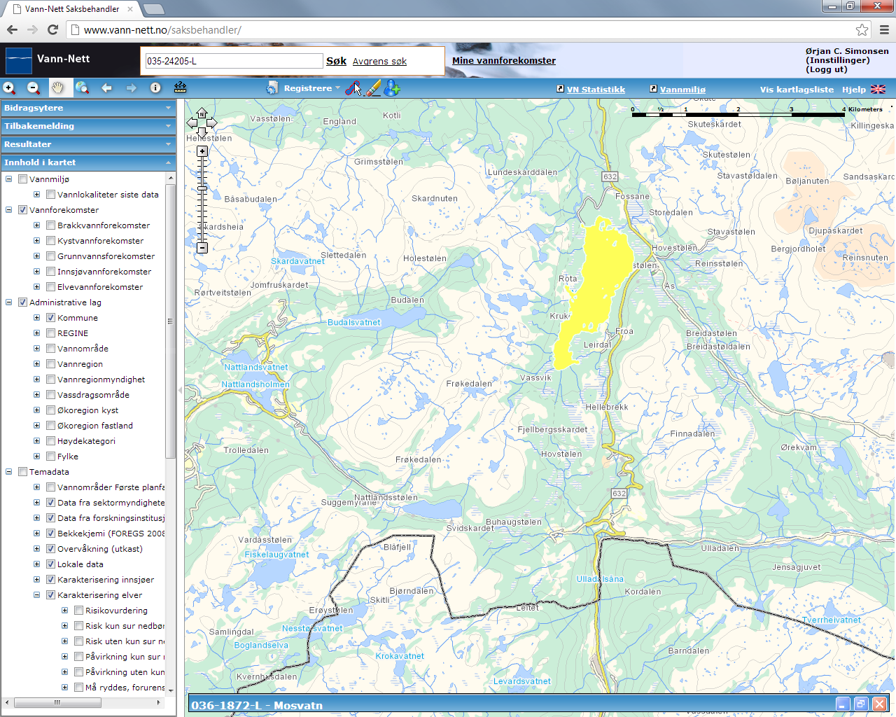 Mosvatn (036-1872-L) Middels, svært kalkfattig, klar, grunn (innsjø) Moderat (påvirkningsanalyse, ph: god) ksmvf Middels grad Husholdninger Middels grad Kapasitet 2000 personekvivalenter Liten grad