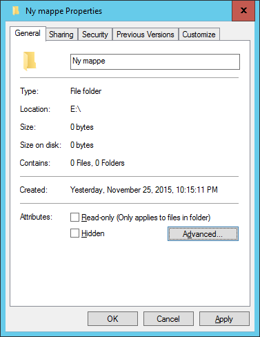 9 Filsystemet NTFS og rettigheter Komprimerte filer og mapper På NTFS-volumer kan du komprimere filer og mapper.