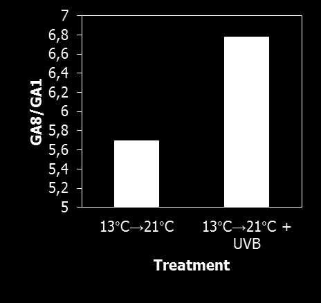 Gibberellin-nivå (ng g -1 FV) Gibberellin-nivå (ng g -1 FV) NORWEGIAN UNIVERSITY OF LIFE SCIENCES