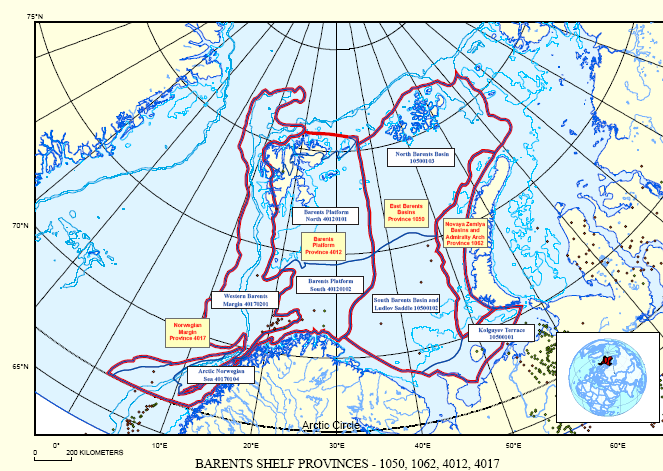 Uoppdagede ressurser OD 2007: Barentshavet, forventning 1,0 mia.sm 3 o.e.(30 % av norsk sokkel) US Geological Survey, juni 2009, forventning, milliarder Sm 3 o.e.: Bjarmelandplattformen nord: 0,2 Bjarmelandplattformen sør : 0,9 (70 % gass og NGL) Vestmarginen: 0,2 Barentsbassenget nord: 4,5 Barentsbassenget sør Inkl.