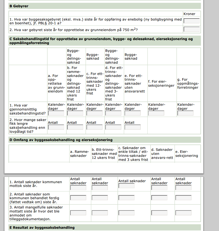 Rapportering til