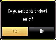 Aerial Installation If you select AERIAL option from the Search Type screen, the television will search for digital terrestrial TV broadcasts.