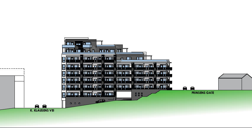 6.1.2 Utnyttelsesgrad I Nerbyplanen er maks utnyttelsesgrad innenfor B12 satt til 8500 m 2 BRA, mens planforslaget legger opp til maksimalt 17 500 m 2 BRA.